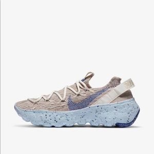 Nike training blue and grey shoes size womens 8